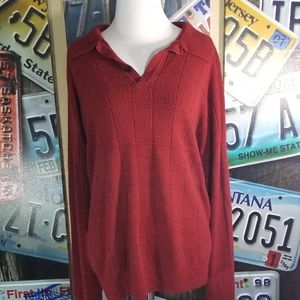 Dockers Men's Red Lg Sweater